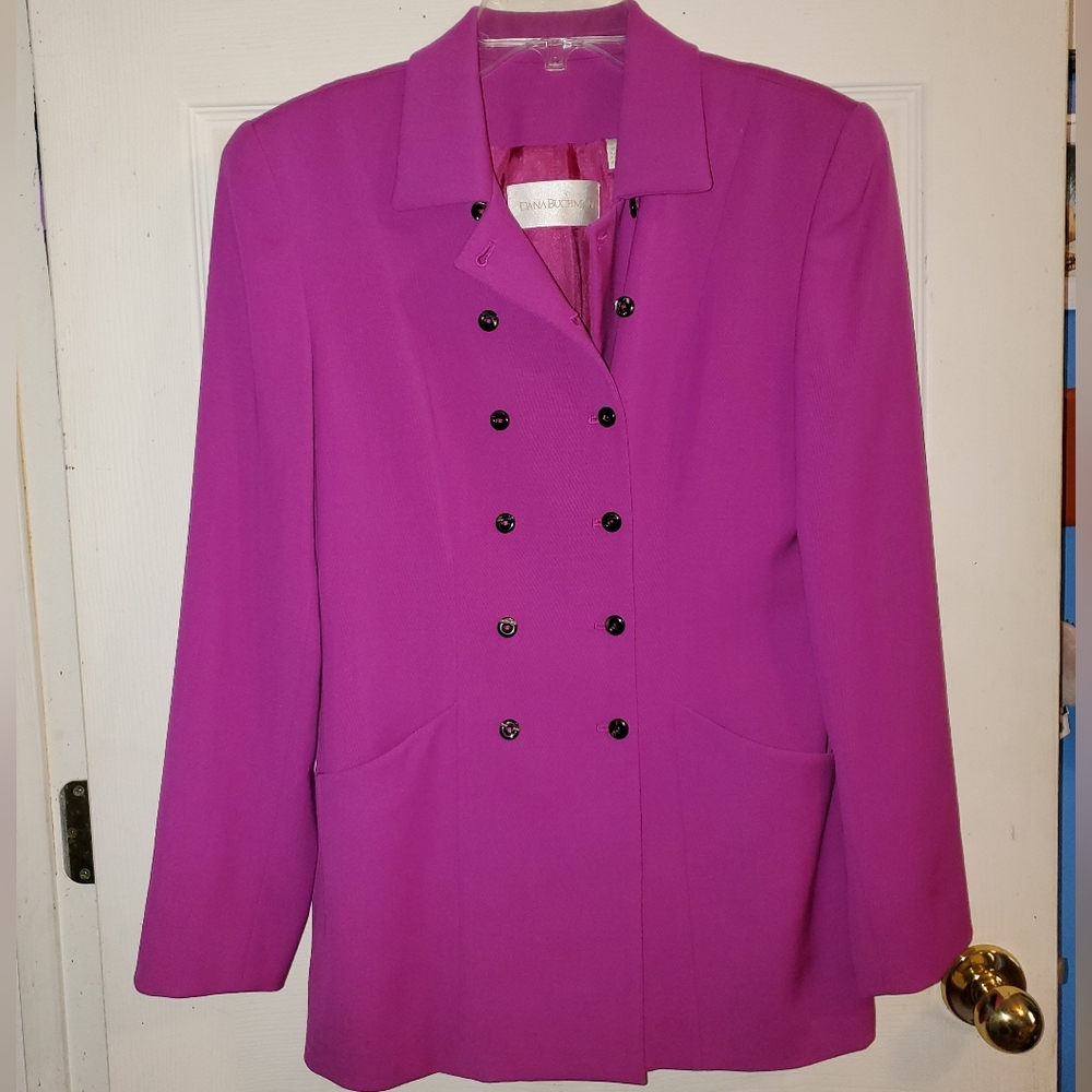 5 for $25 | Dana Buchman Classic Double Breasted Blazer Suit Jacket